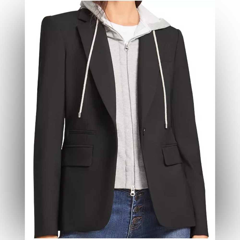 Veronica Beard Grey Hoodie Dickey